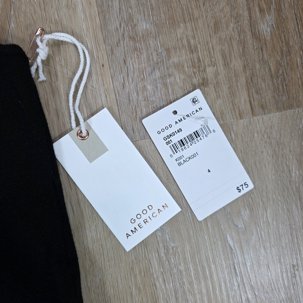 🆕️Good American Black Sleeveless Turtleneck Sweater Tank - Picture 3 of 8